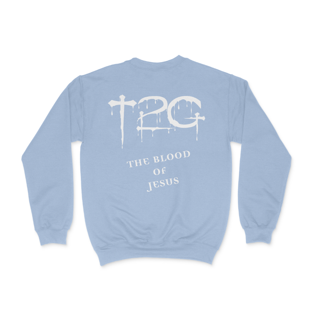 Turn 2 God Baby Blue  Crew Neck