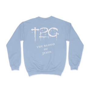 Turn 2 God Baby Blue  Crew Neck